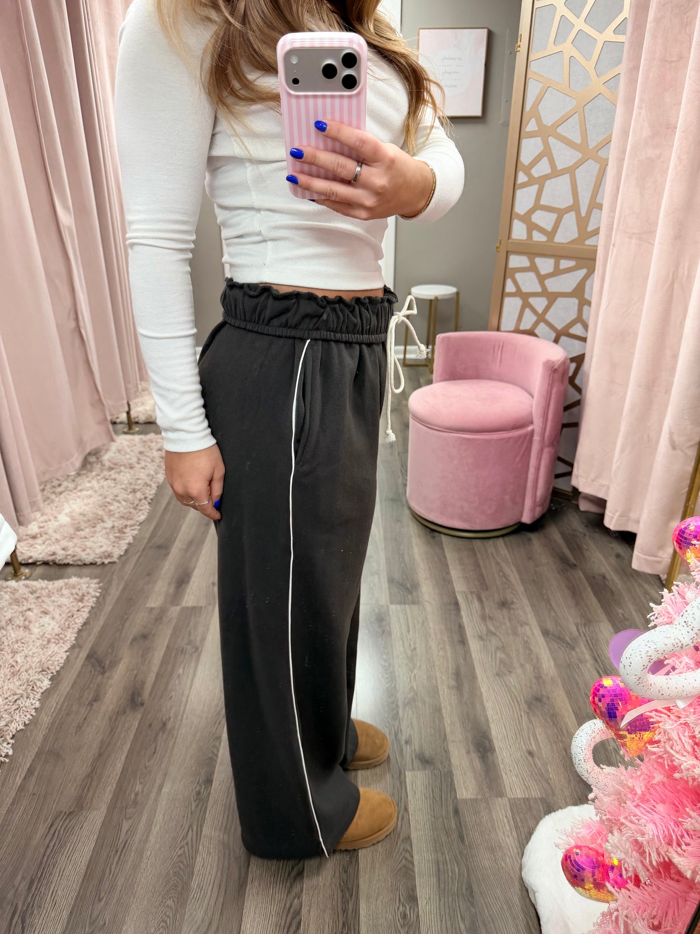 Fold Over Drawstring Lounge Pant