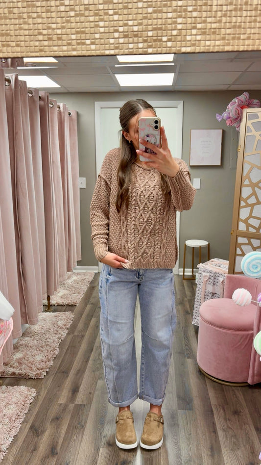 Chunky Cable Knit Sweater