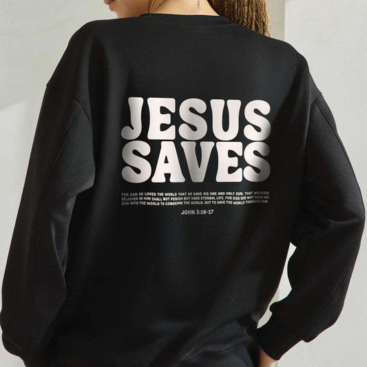 "Jesus Saves" Ultra Comfy Crewneck