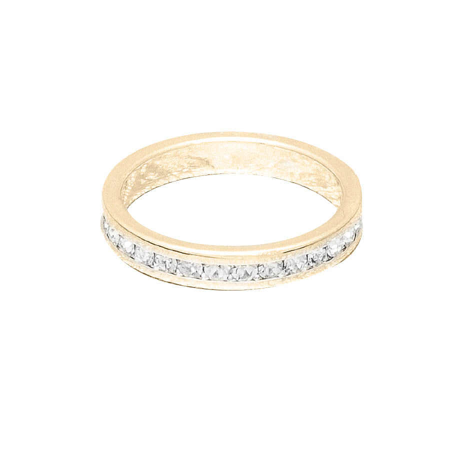 Birthstone Ring April Gold