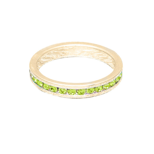 Birthstone Ring August Gold