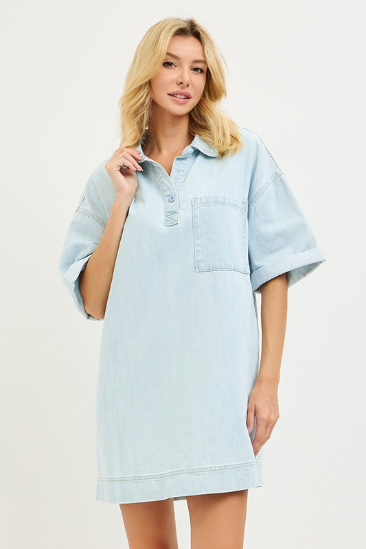 Risen Short-Sleeve Tee Shirt Dress