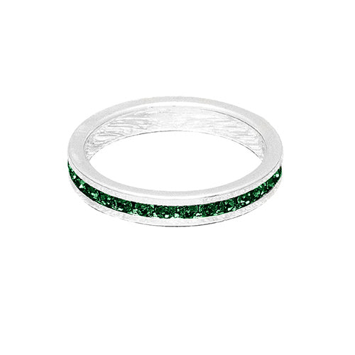 Birthstone Ring May Silver
