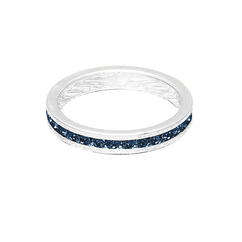 Birthstone Ring September Silver