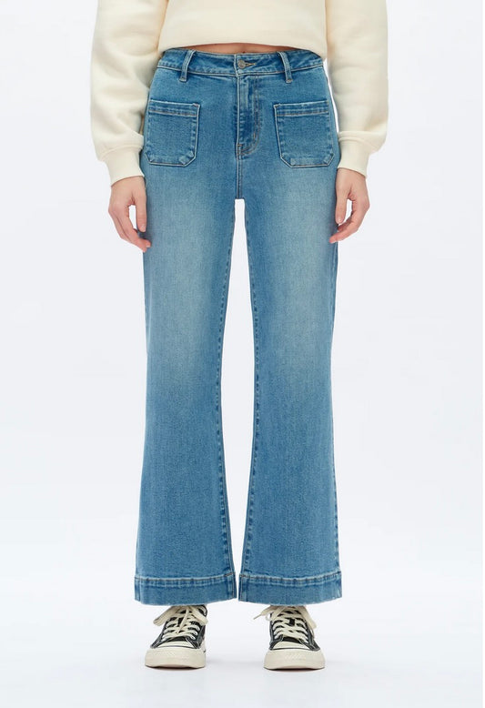 Bayeas High Rise Wide Leg Jean