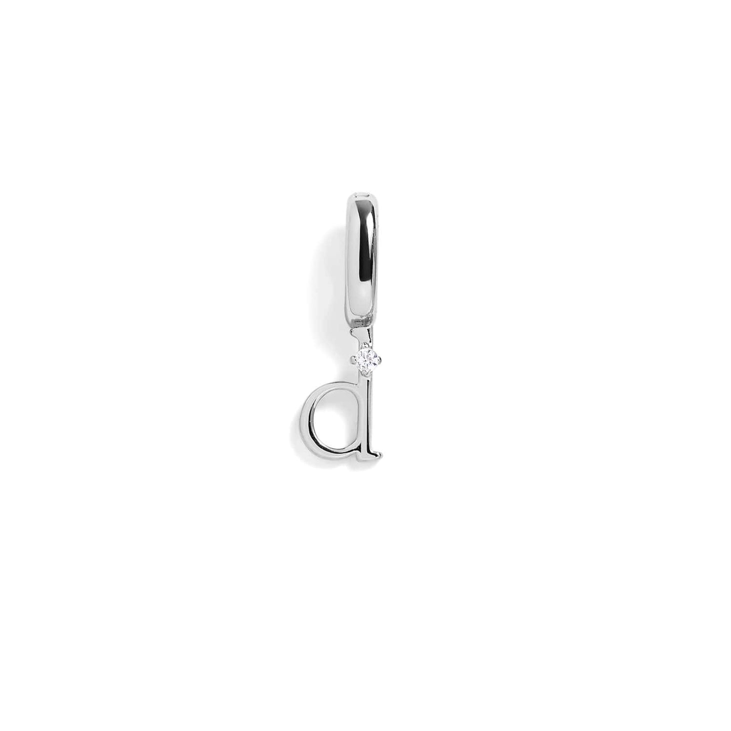 Letter Charm: Silver / N