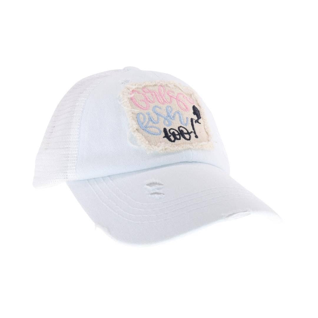 KIDS Embroidered Girls Fish Too Hat