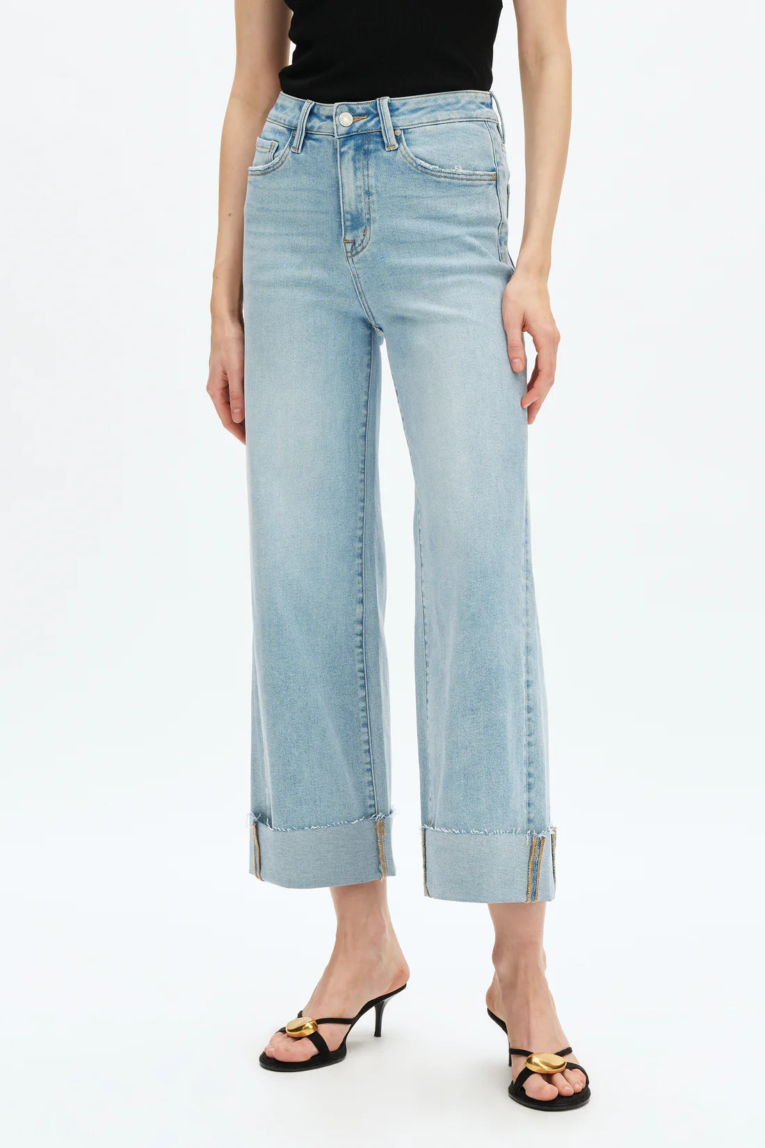 Bayeas High Rise Wide Cuff Pant