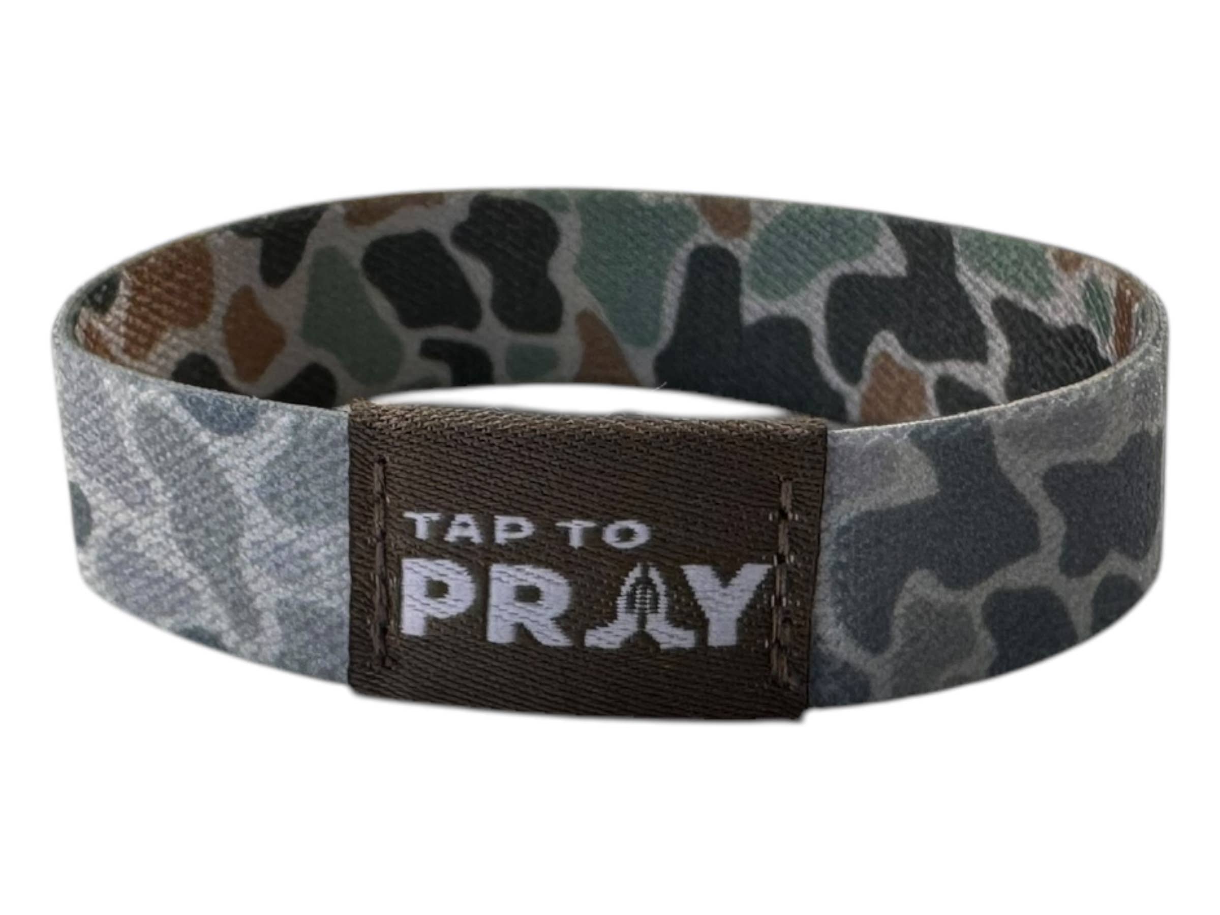 Tap To Pray™ Wristbands - River Rock Camo Classic & Sage