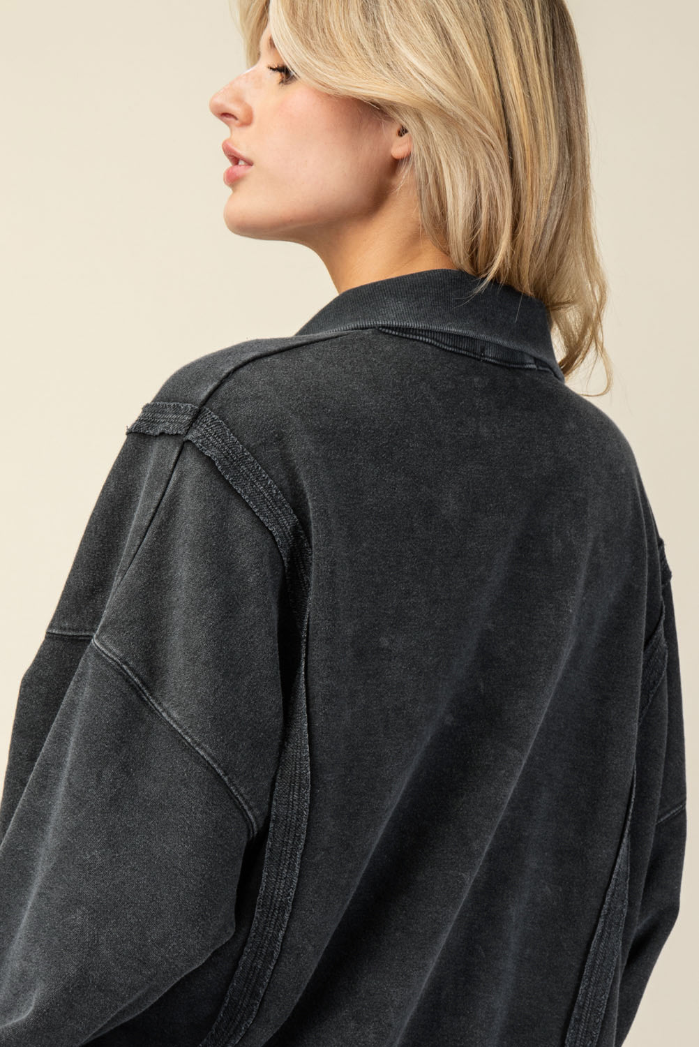 French Terry Waffle Sweatshirt