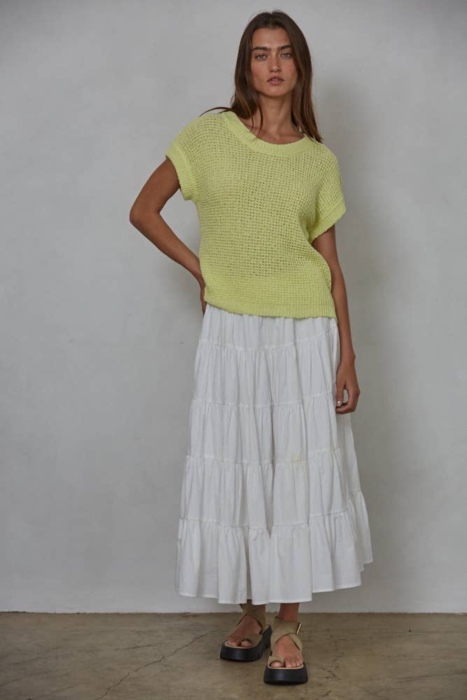 Sweater Short Sleeve Crew Neck