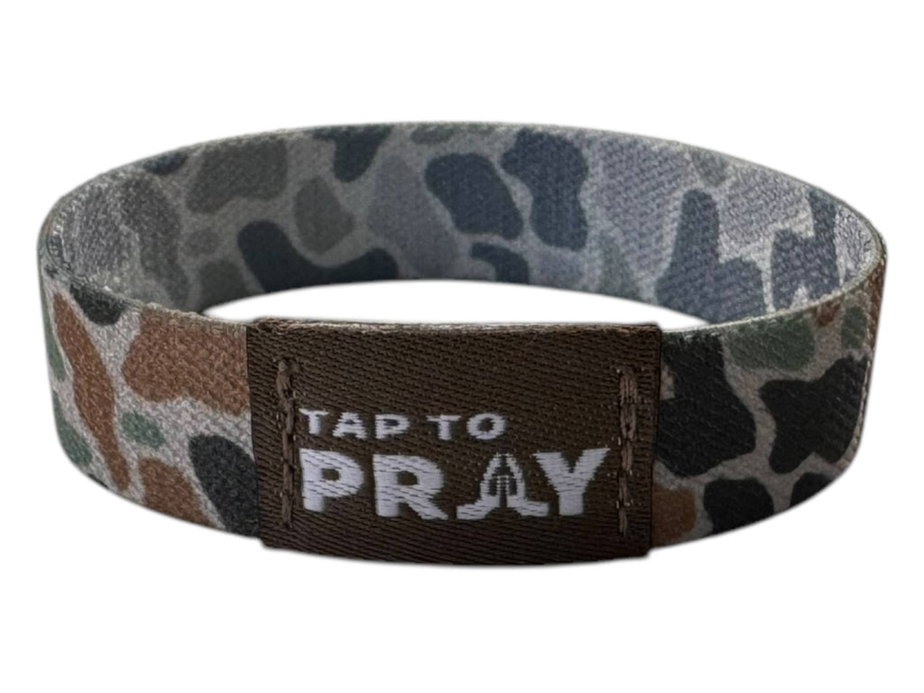 Tap To Pray™ Wristbands - River Rock Camo Classic & Sage