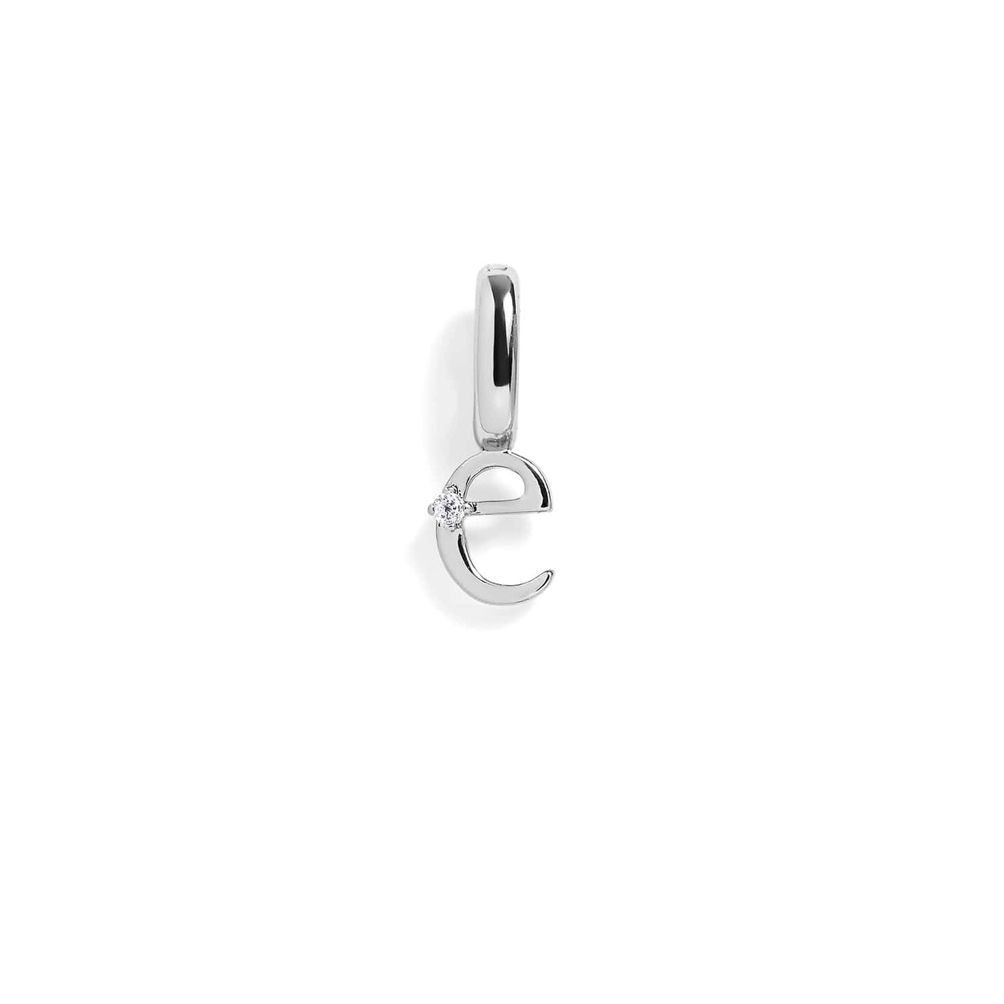 Letter Charm: Silver / N