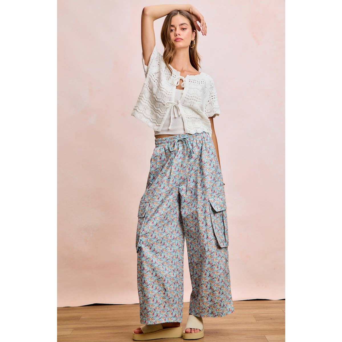 Front Bow Pointelle Top