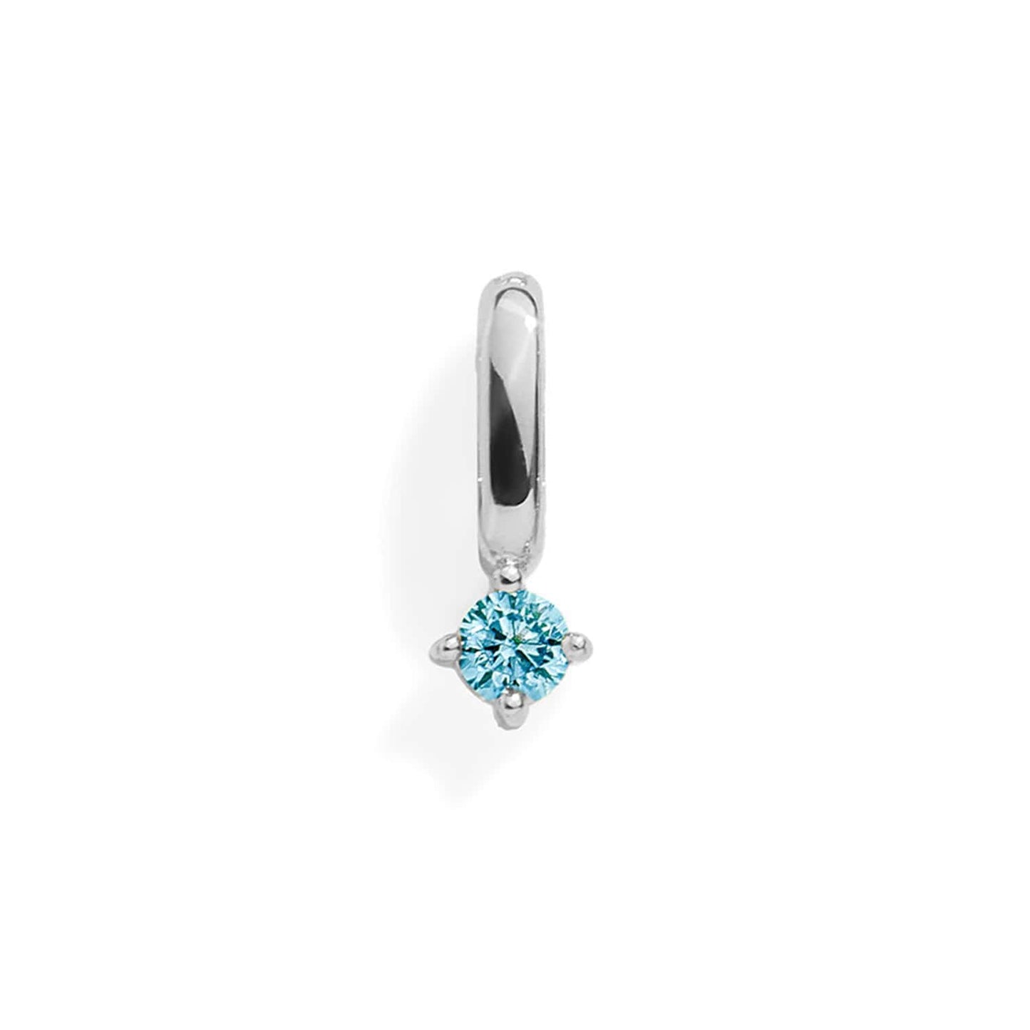 Birthstone Charm: Aquamarine / Gold