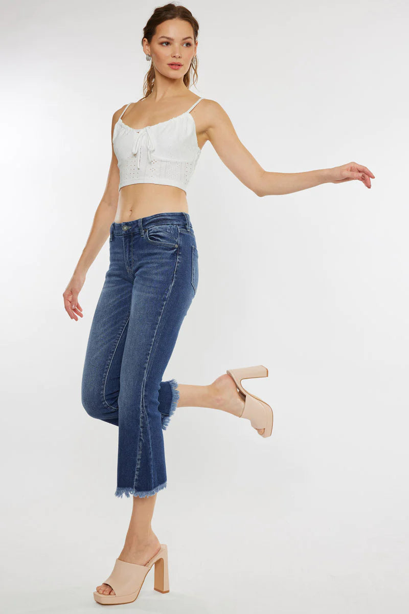 KanCan Crop Flare Jean