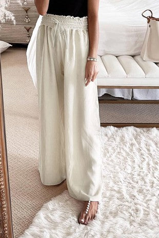 Beige High Waist Pant