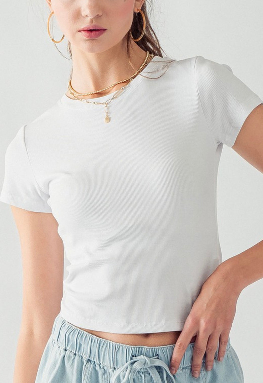 Ribbed Baby Tee