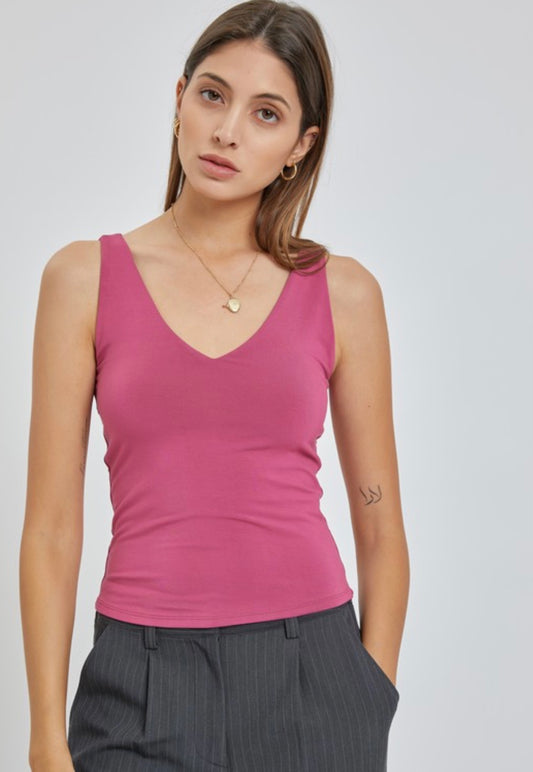 Butter V Neck Tank