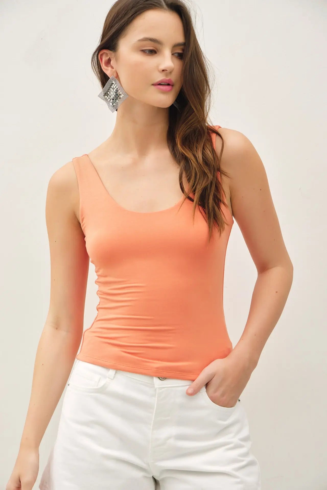 Scoop Neck Jersey Tank
