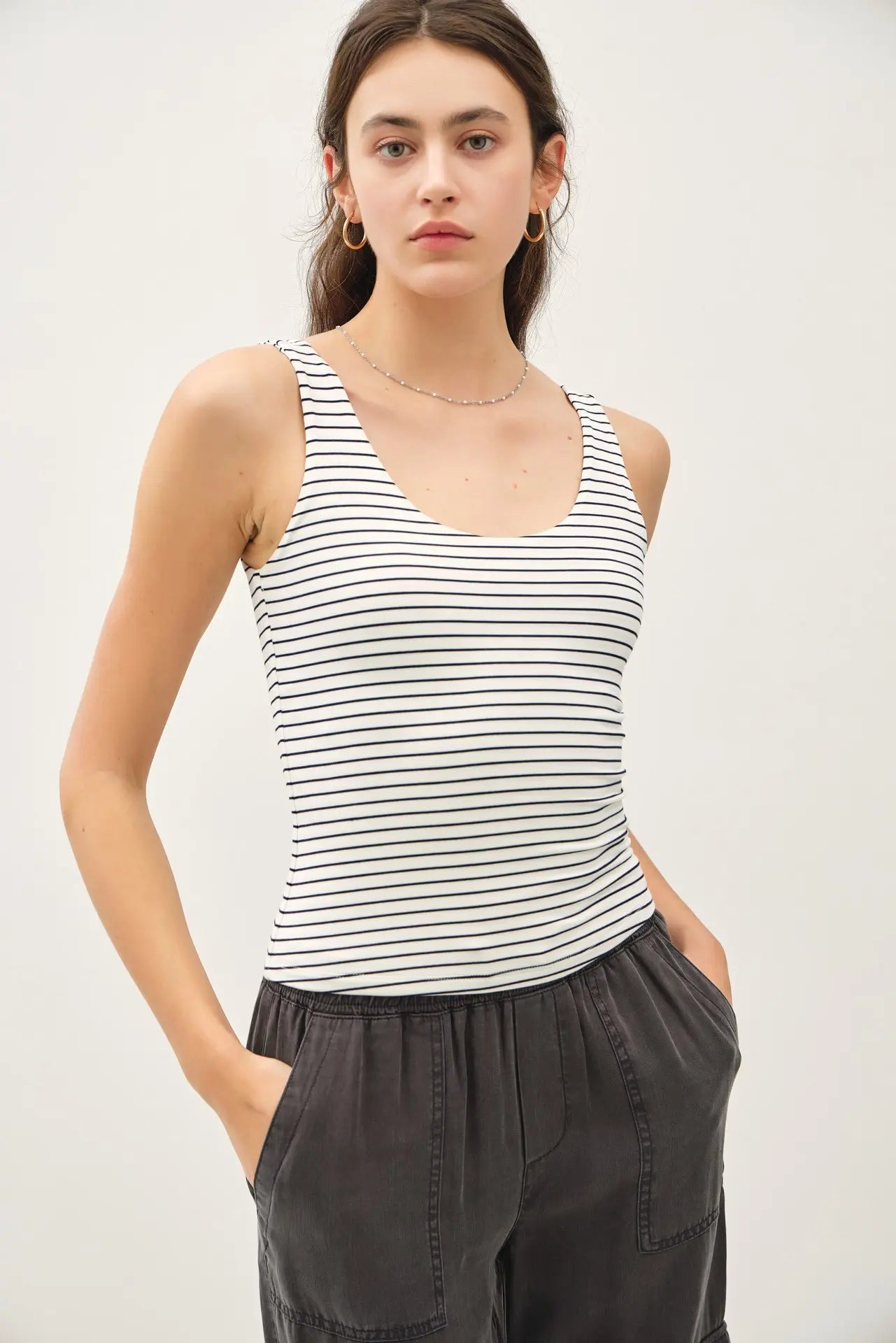 Striped Basic Tank