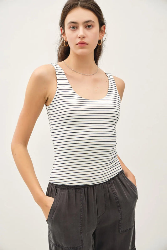 Striped Basic Tank