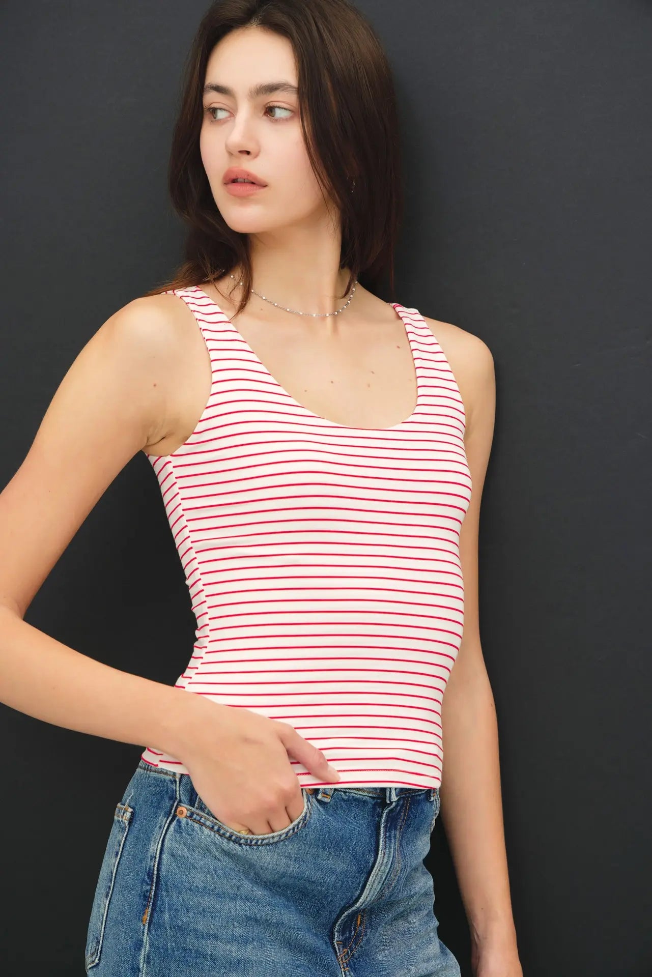 Striped Basic Tank