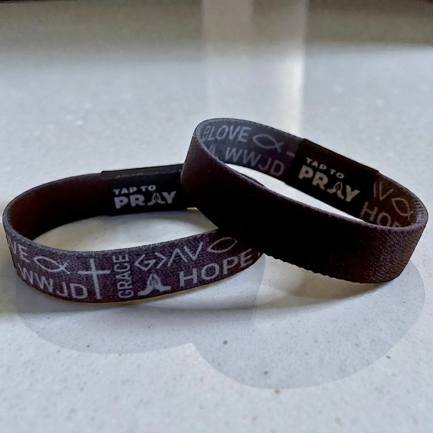 Tap to Pray Grey Faith