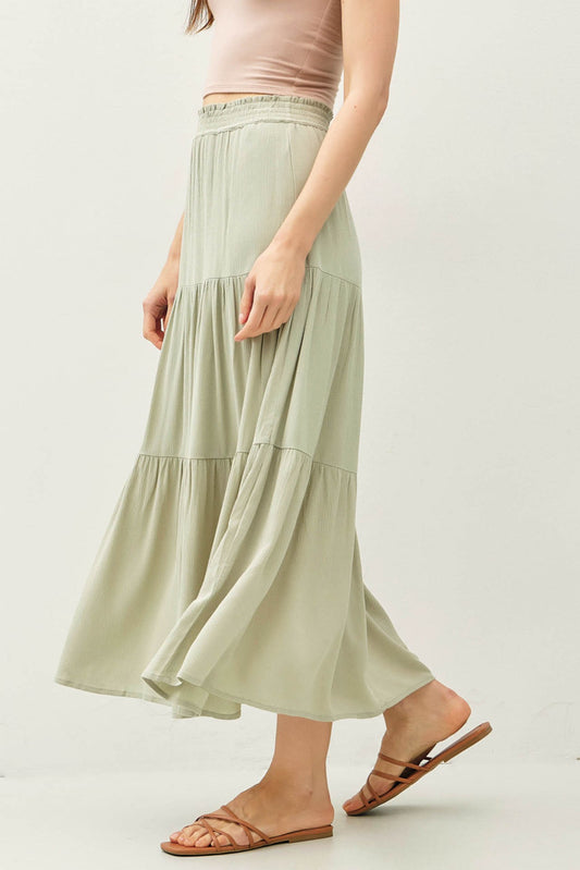 Three Tiered Maxi Skirt