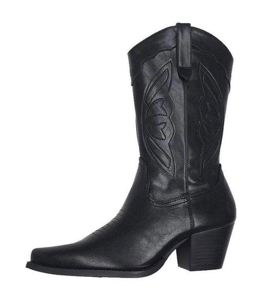 Black CowBoy Boot